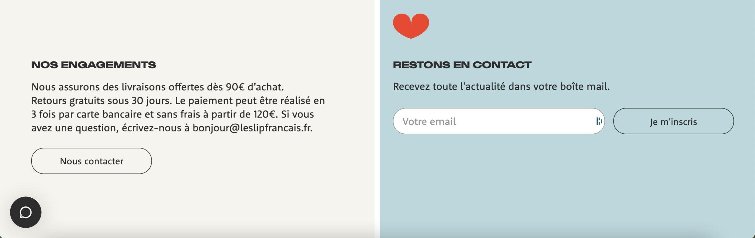 call to action page a propos