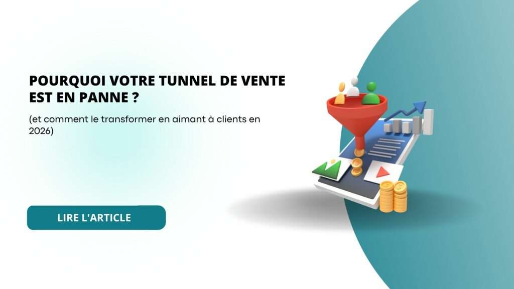 Tunnel de vente en panne